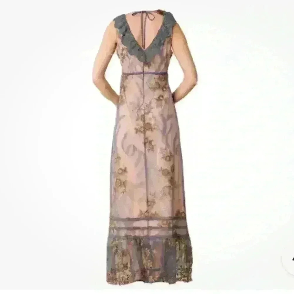 NWT Sundance Embroidered Lace “Cardinal Dress” Medium - Picture 9 of 14